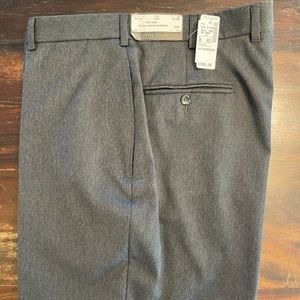 Men’s Jos. A. Bank grey wool flat front suit pants